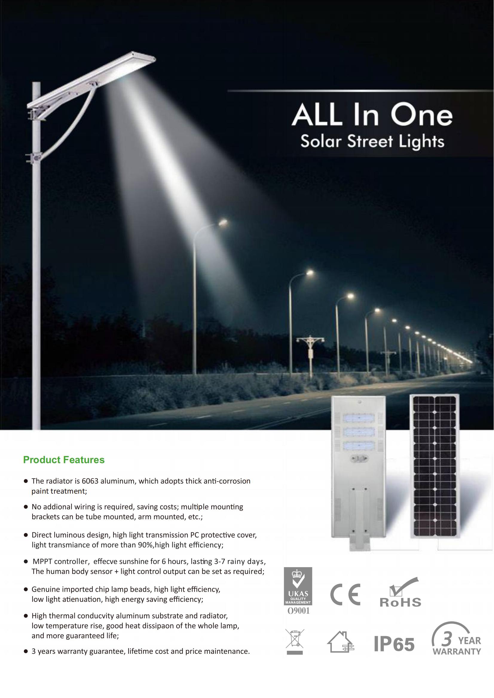 LLLK Integrated Sloar LED Street Light Buy Solar LED Street Light